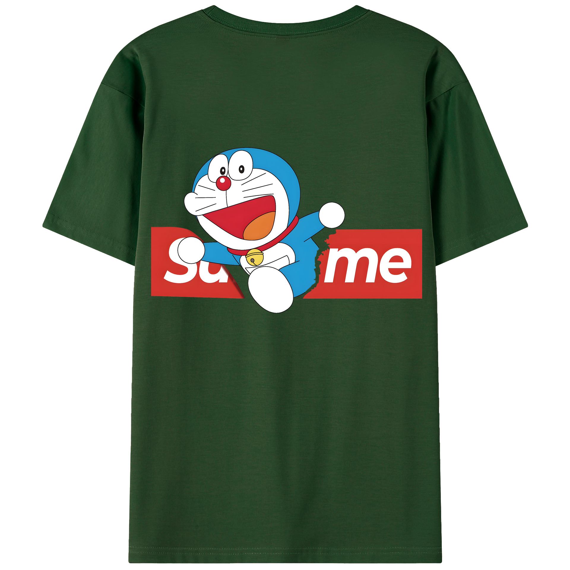（画像用） ドラえもん Doraemon 綿100％半袖Tシャツ（背面プリント）